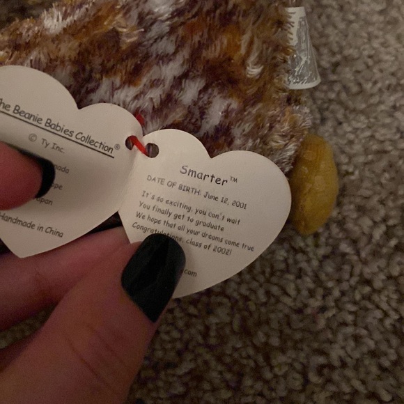 NWT Ty Beanie Baby Class of 2002 Smarter the Owl - Picture 4 of 4